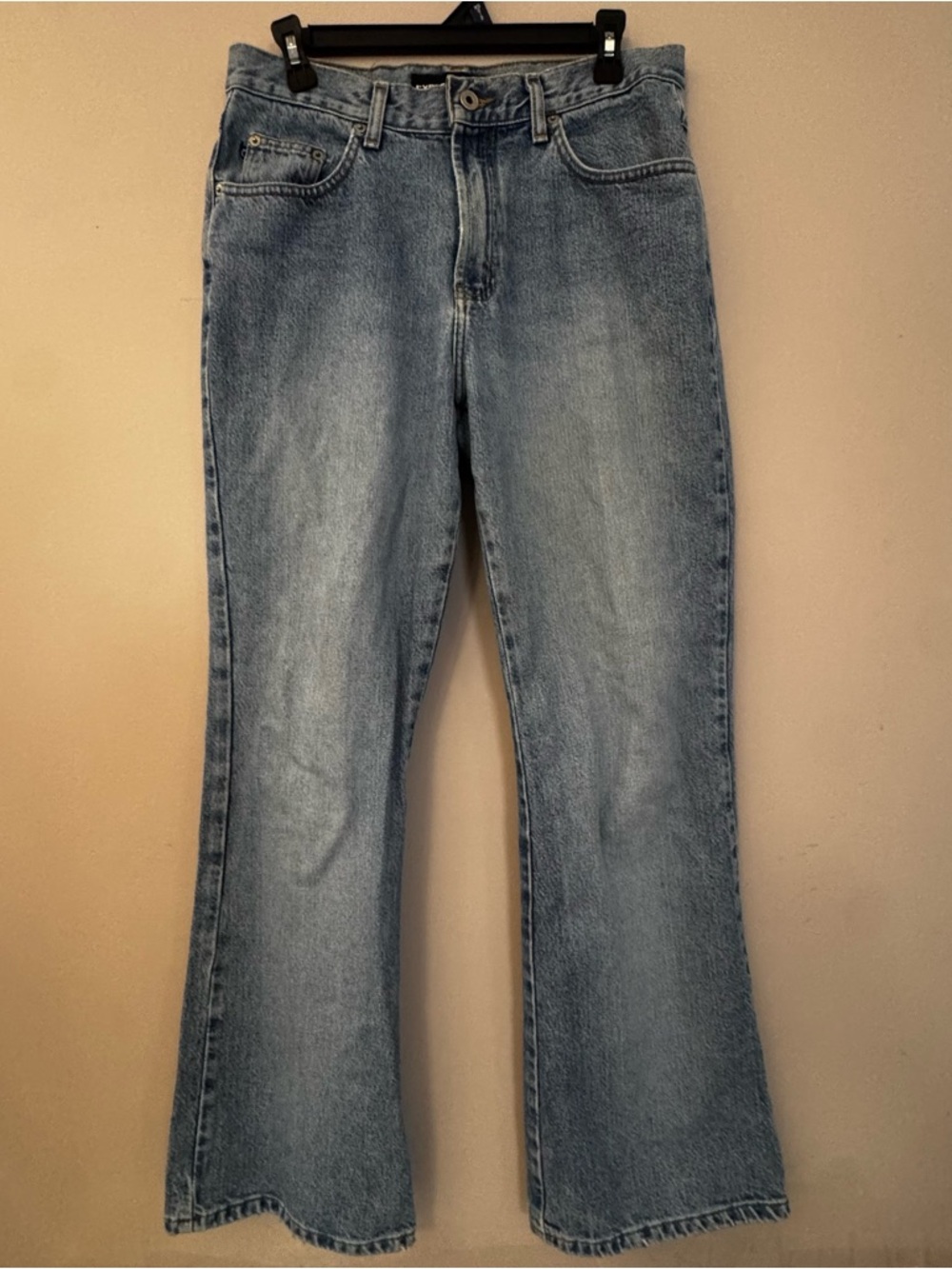 Vintage Y2K Express Womens High Rise Flare Jeans Size 9/10R 90s 2000s Light Wash